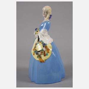 Michael Powolny Krinolinendame Sommer mit Schal