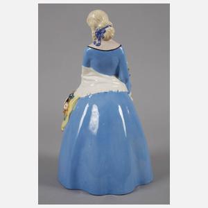 Michael Powolny Krinolinendame Sommer mit Schal