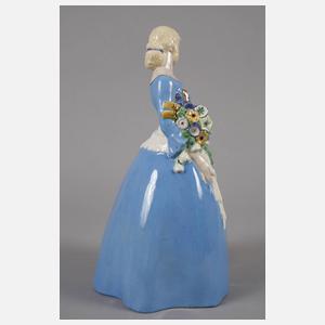 Michael Powolny Krinolinendame Sommer mit Schal