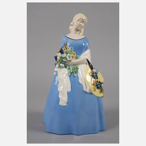 Michael Powolny Krinolinendame Sommer mit Schal