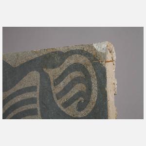 Henry van de Velde vier Fußbodenfliesen