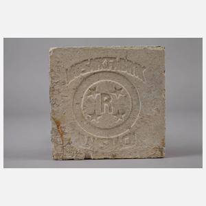 Henry van de Velde vier Fußbodenfliesen