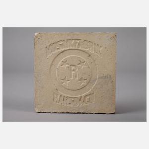 Henry van de Velde vier Fußbodenfliesen