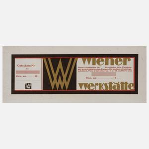 Seltener Gutschein der Wiener Werkstätte