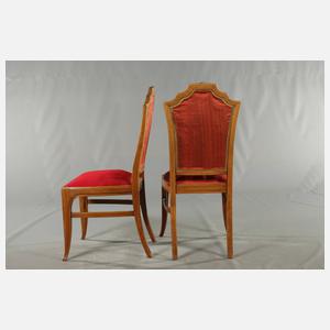 Vier Stühle Art deco