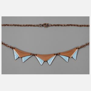Kupferkette mit Emaille
