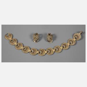 Theodor Fahrner, Armband und Ohrclips