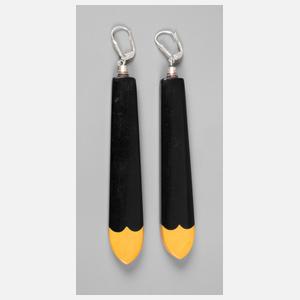 Paar Ohrhänger Art déco