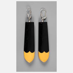 Paar Ohrhänger Art déco