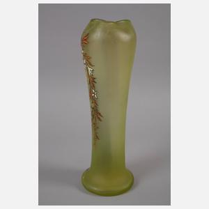 Legras Paar große Emaillevasen