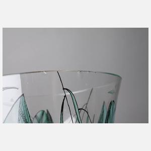 Glasfachschule Zwiesel Bechervase Art déco