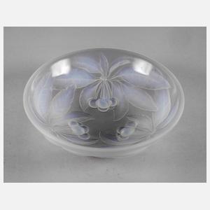 G. Vallon Opalglasschale Kirschdekor