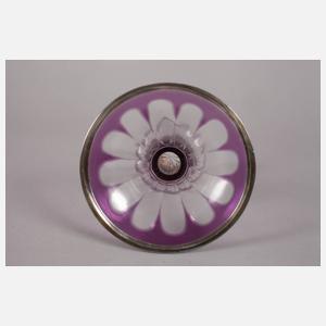 Art déco Vase mit Silberoverlay