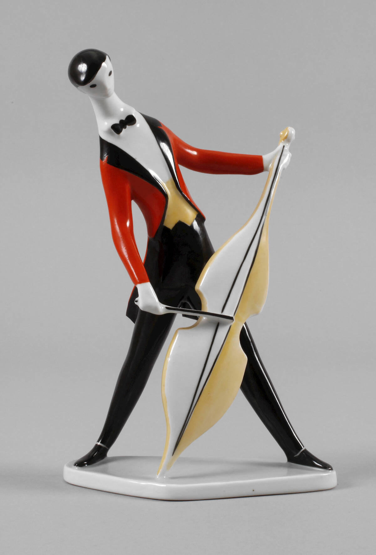 Zsolnay Pecs Bassgeiger Art déco