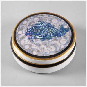 Hutschenreuther Deckeldose mit Fisch