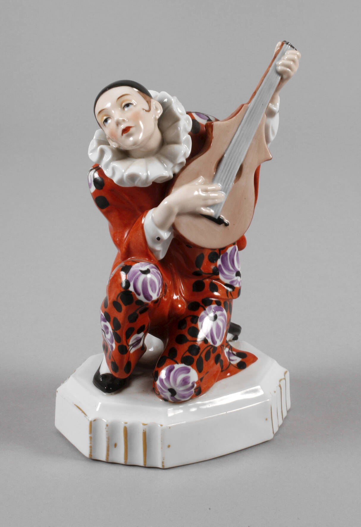 Katzhütte musizierender Pierrot