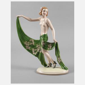 Goldscheider Wien Tänzerin Art déco