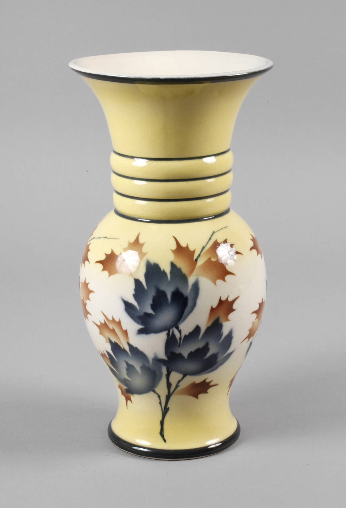 Bunzlau Vase Spritzdekor