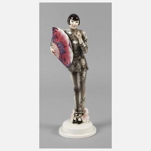 Goldscheider Wien "Fächerdame"