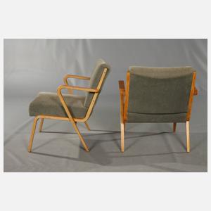 Ausziehtisch und drei Sessel Hellerau