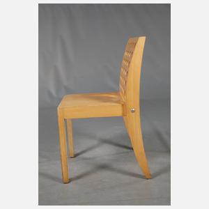 Acht Stapelstühle Thonet