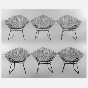 Sechs Diamond Chairs