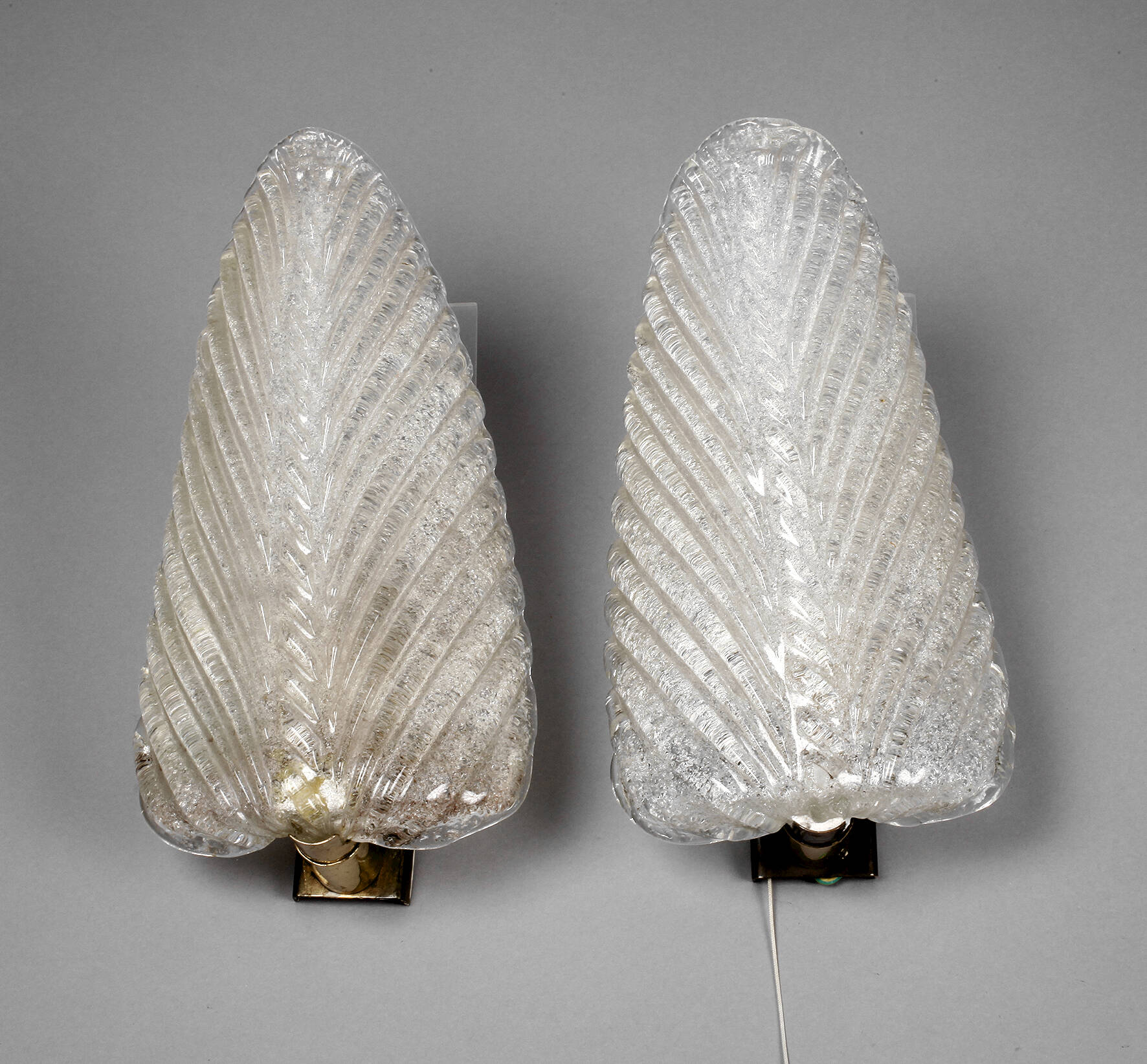 Paar Wandlampen Murano