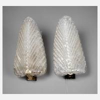 Paar Wandlampen Murano111