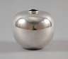Kugelvase Silber