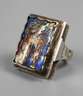 Ring mit Emaileinlage
