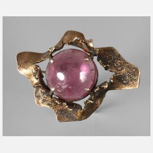 Brosche mit Steinbesatz