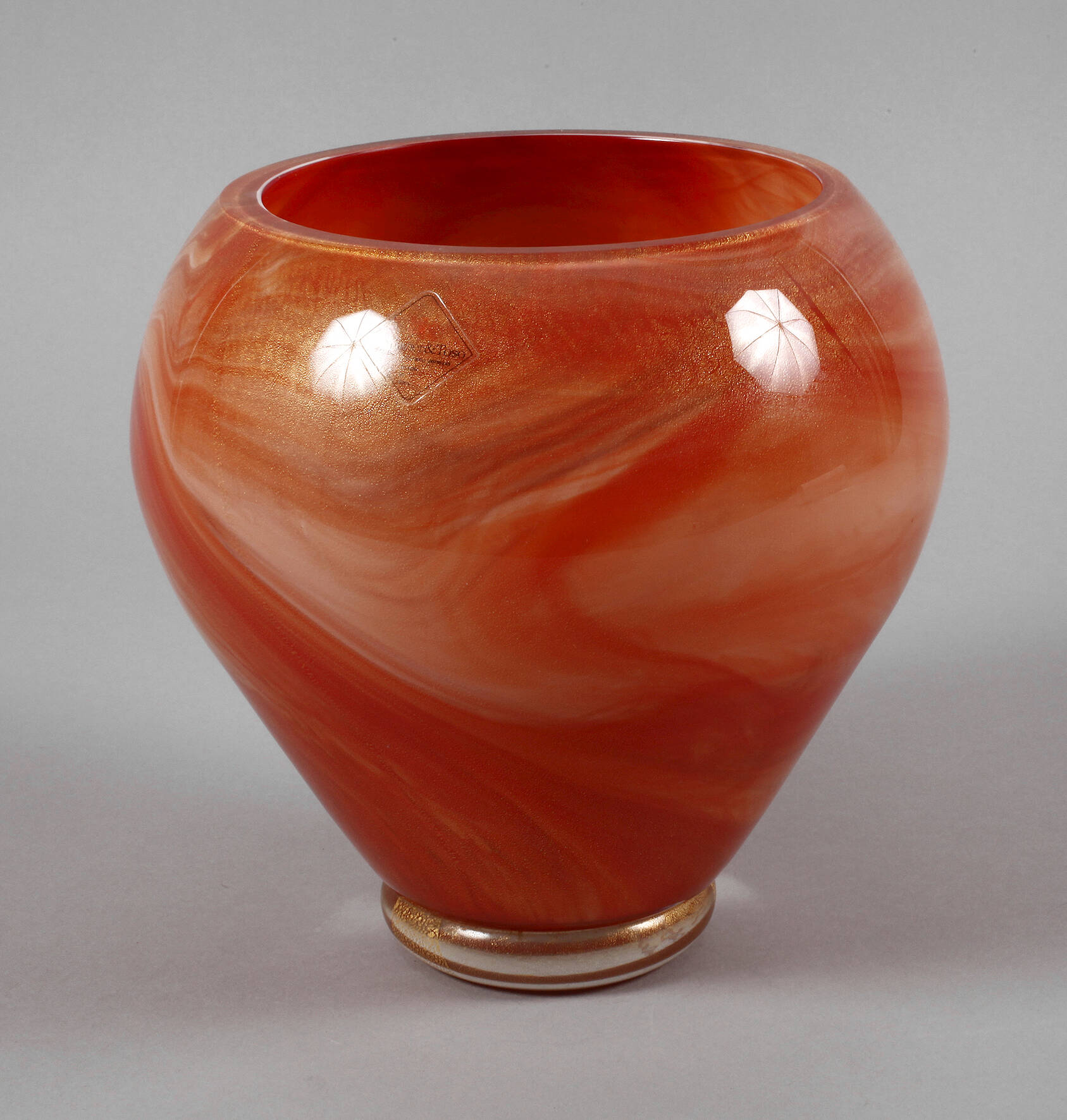 Barovier & Toso marmorierte Vase
