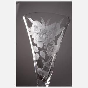 Salvadore Dali sechs große Sektflöten