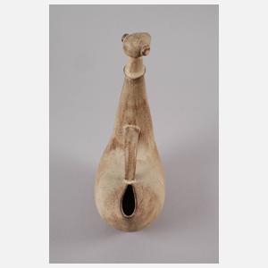 Keramikobjekt Vase als Fabeltier