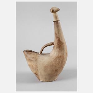 Keramikobjekt Vase als Fabeltier