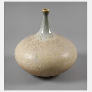 Wendelin Stahl Vase Kristallglasur