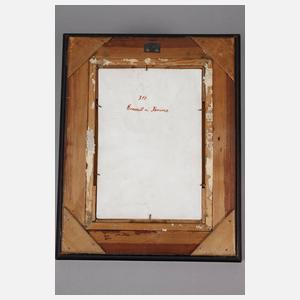 Porzellanbildplatte "Eremit" nach Salomon Koninck