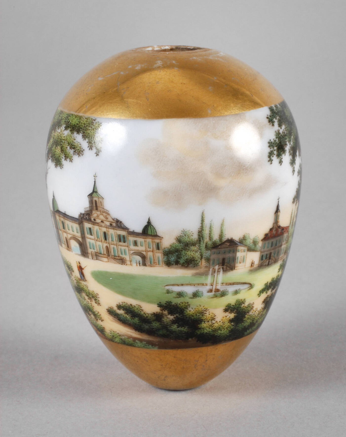 Klingelzug mit Ansicht Schloss Belvedere in Weimar