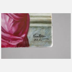 Pirkenhammer Bildplatte Jugendstil