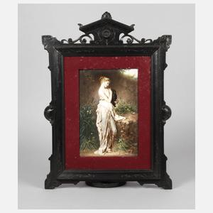 Porzellanbildplatte Jugendstil