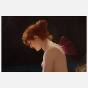 KPM Porzellanplatte "Psyche am Meer"