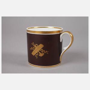 Ansichtentasse Biedermeier