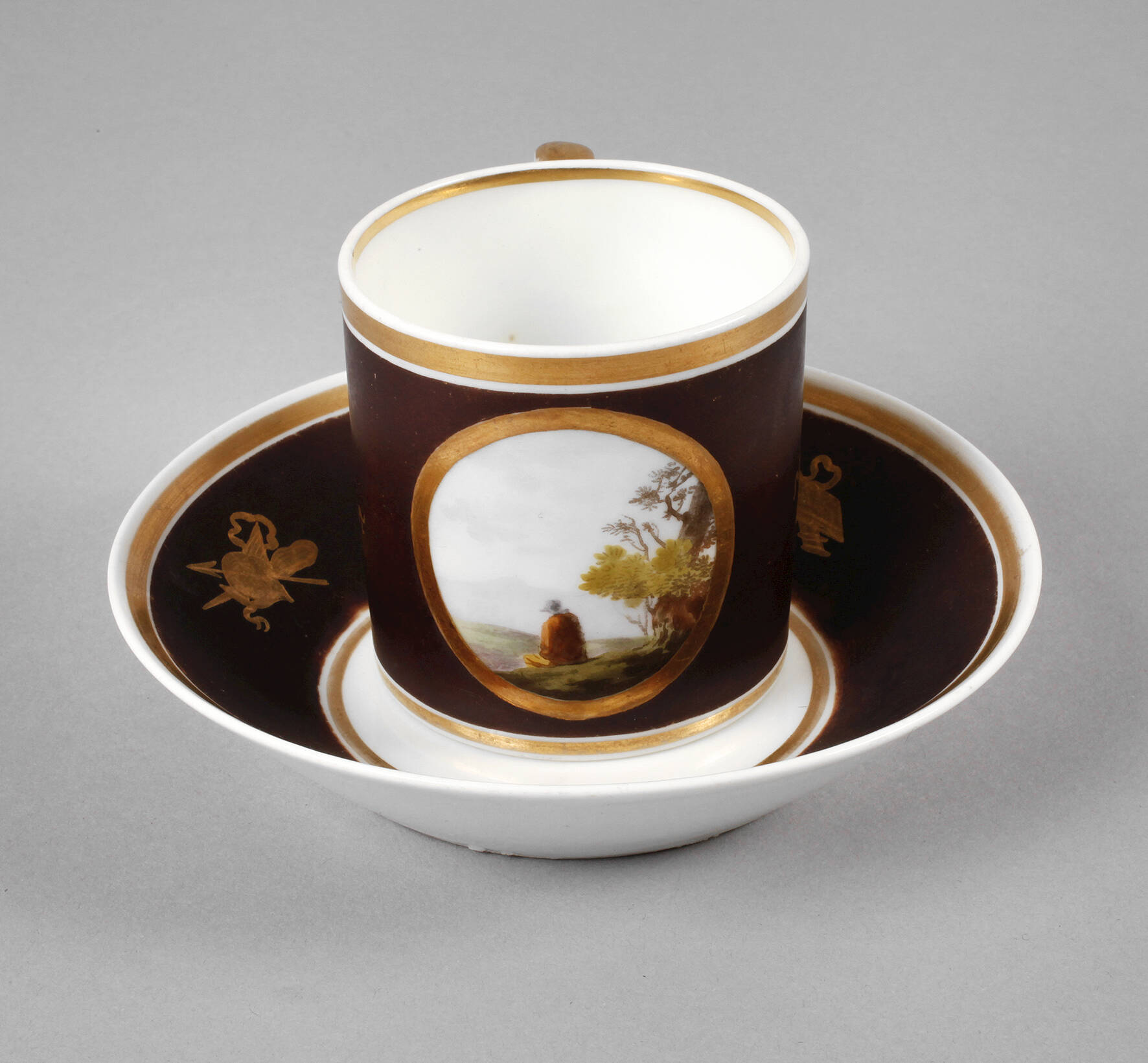 Ansichtentasse Biedermeier