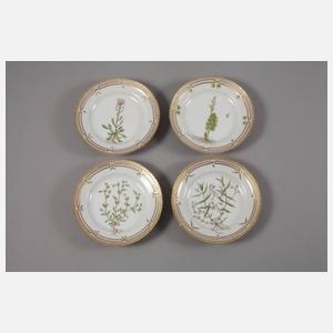 Kopenhagen acht Dessertteller Flora Danica