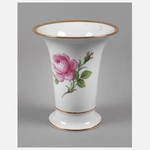 Meissen Trichtervase "Rote Rose"