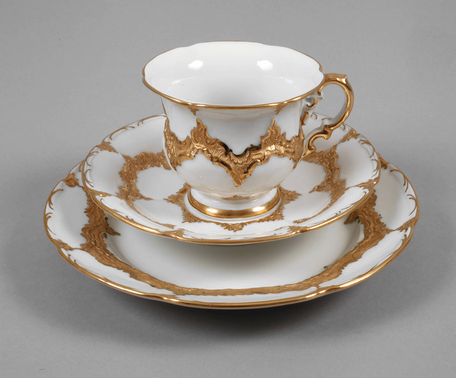 Meissen Prunkgedeck B-Form