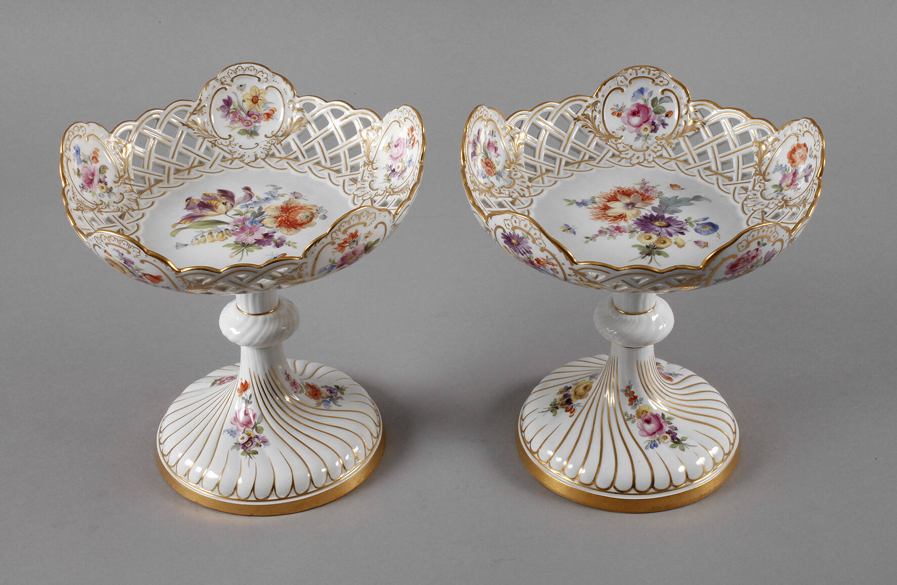 Meissen Paar Tafelaufsätze