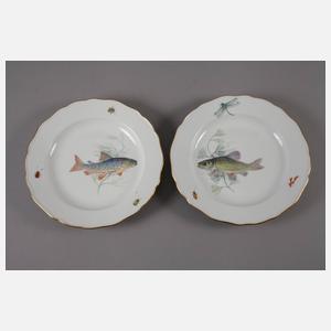 Meissen sechs Fischteller
