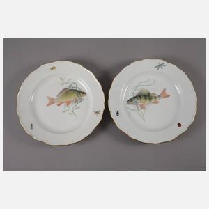 Meissen sechs Fischteller