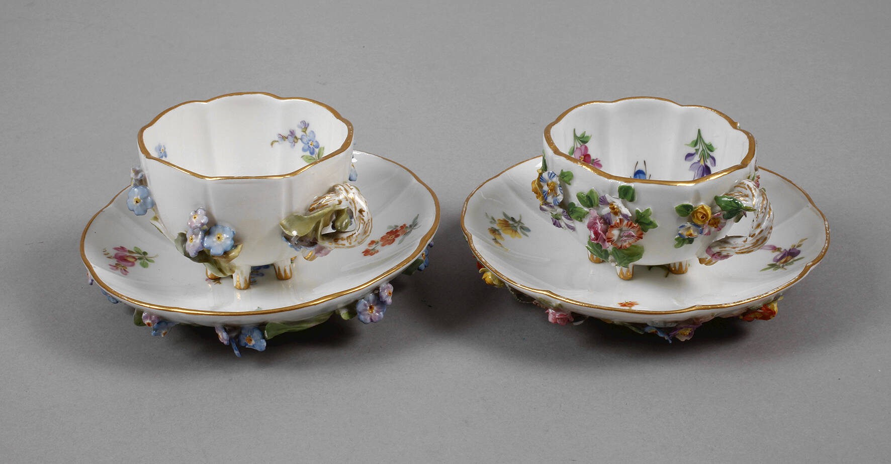 Meissen Paar Ziertassen
